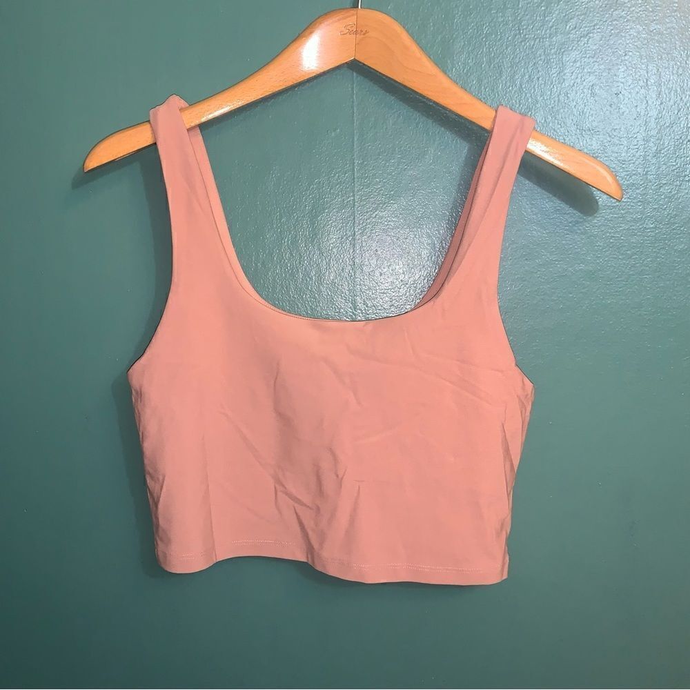 Pink Crop Tank Top Fabletics Medium